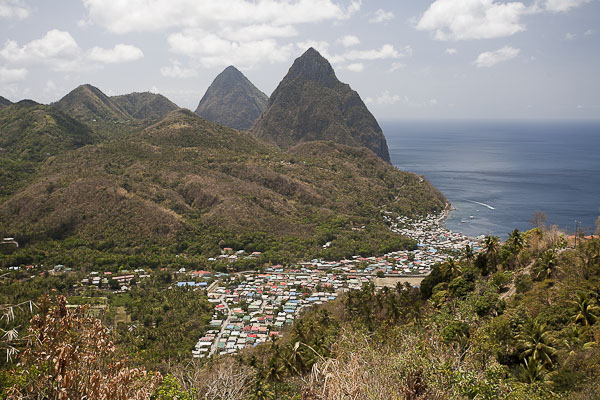 Saint Lucia, Soufri�re e Pitons