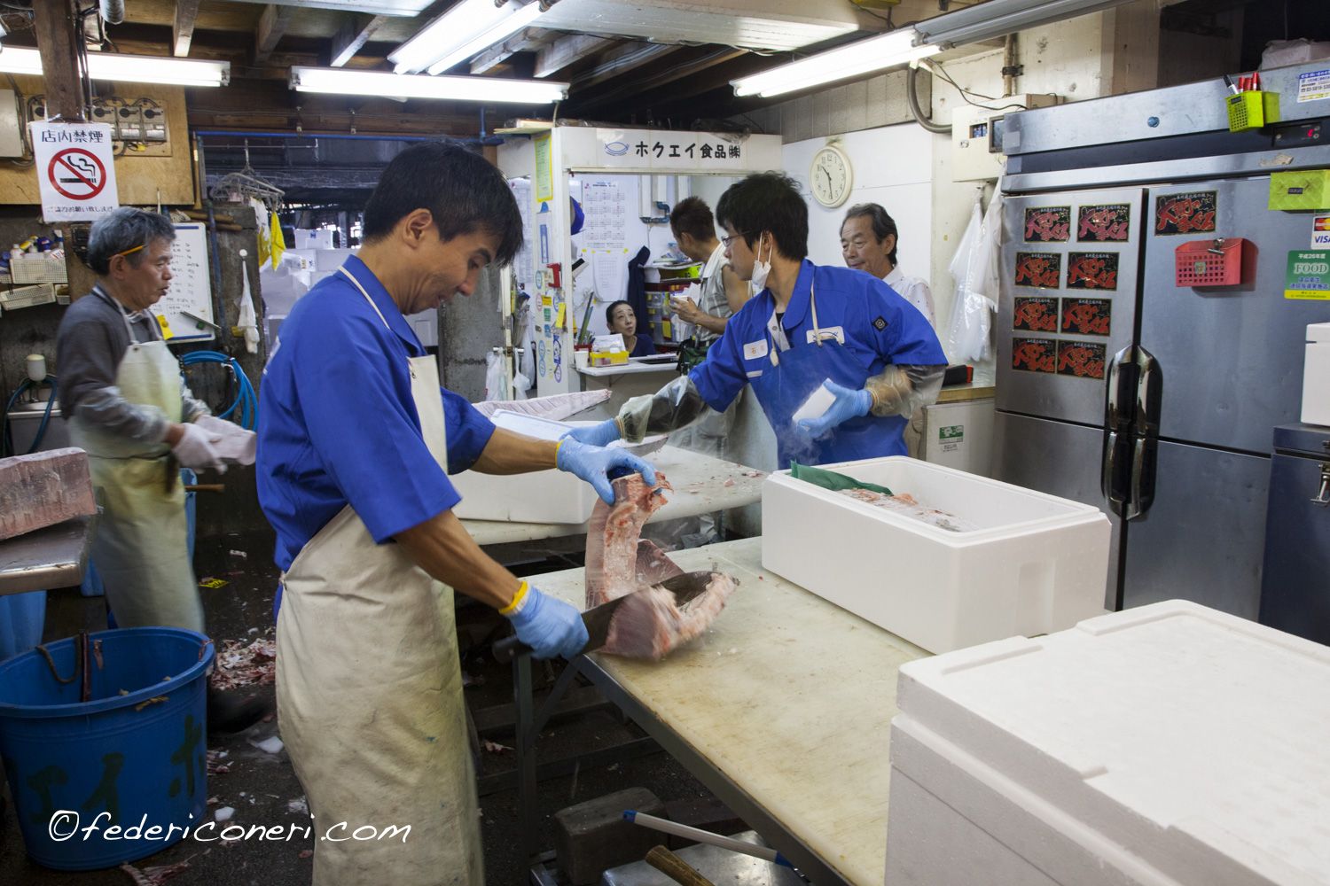 Tokyo, mercato ittico all'ingrosso di Tsukiji