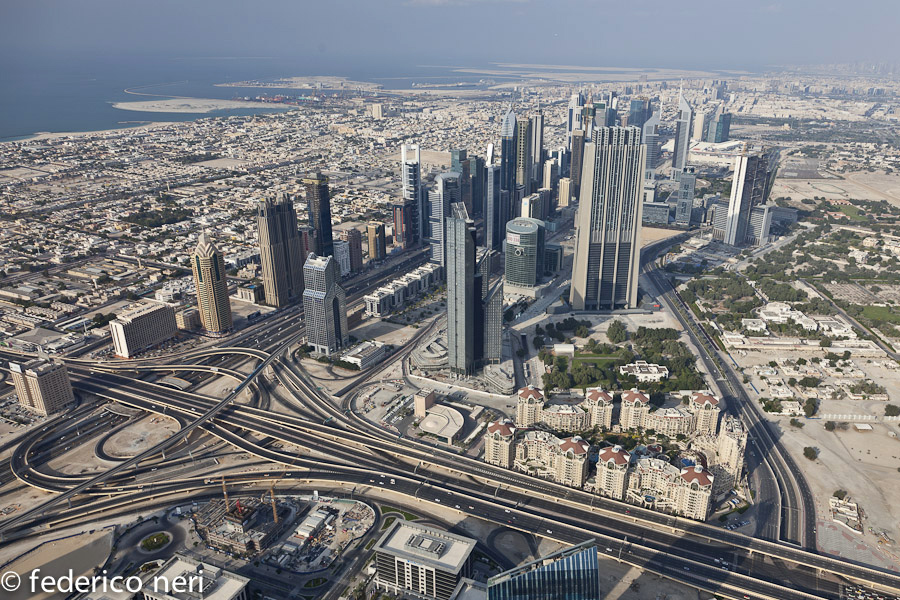 Dubai, vista dal Burj Khalifa