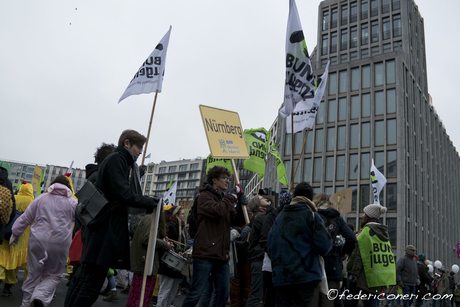 Manifestazione ecologica in Potsdamer Platz