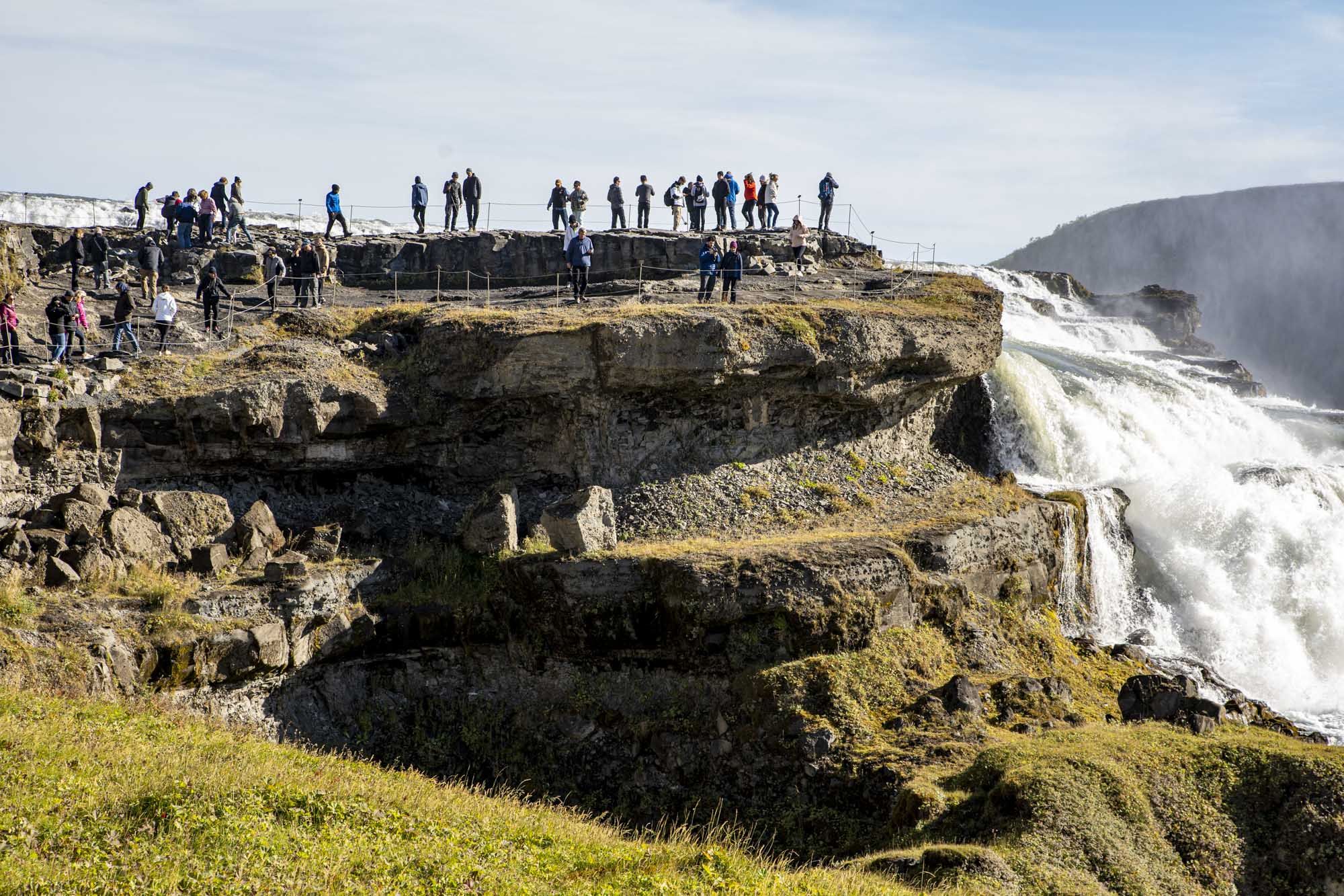 Gullfoss is one of Iceland′s best known waterfalls