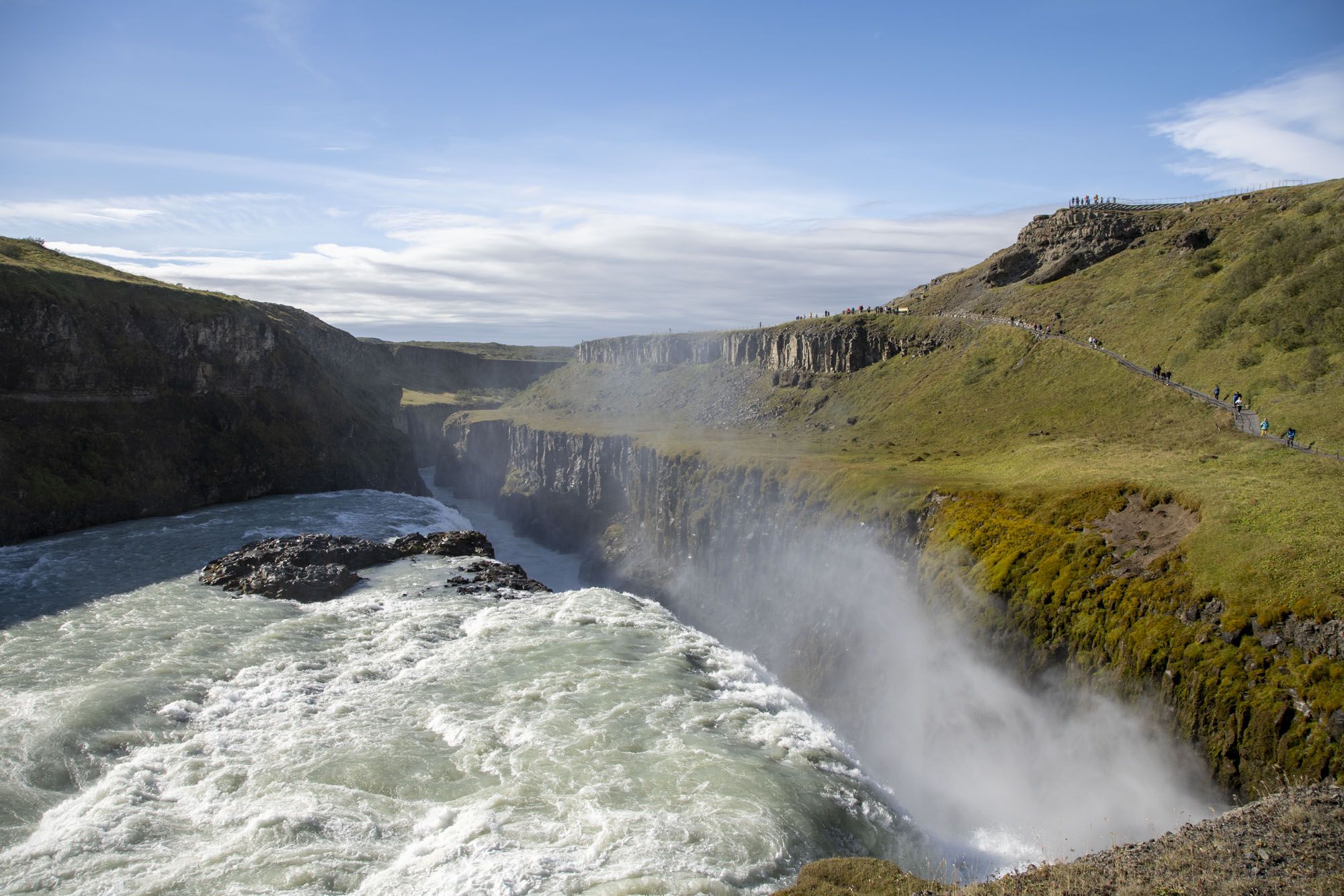 Gullfoss is one of Iceland′s best known waterfalls