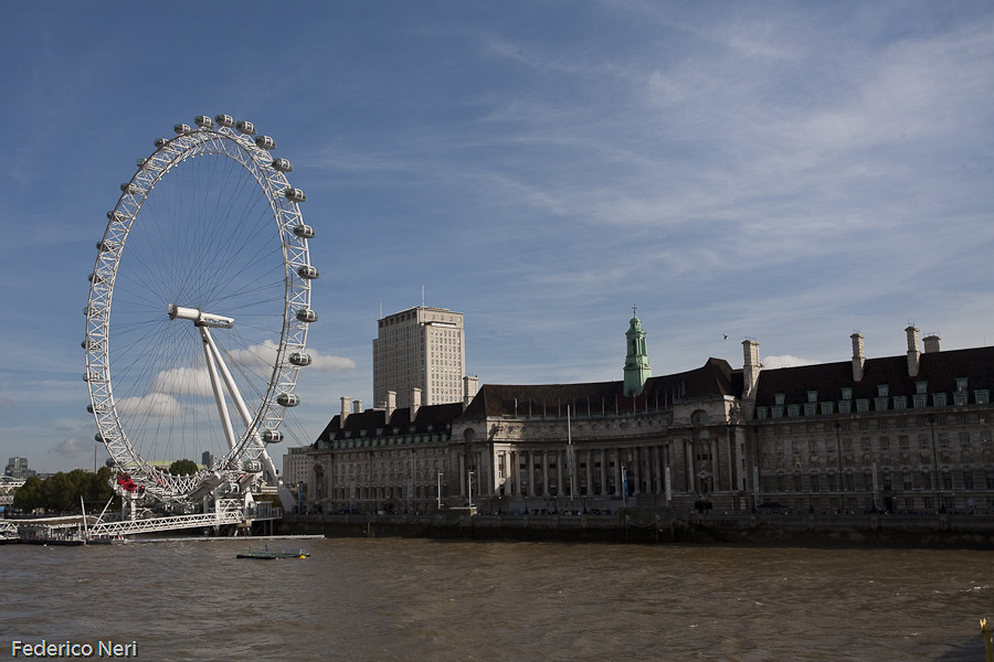il Tamigi e London Eye