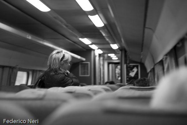 reportage in treno, Viareggio-Roma